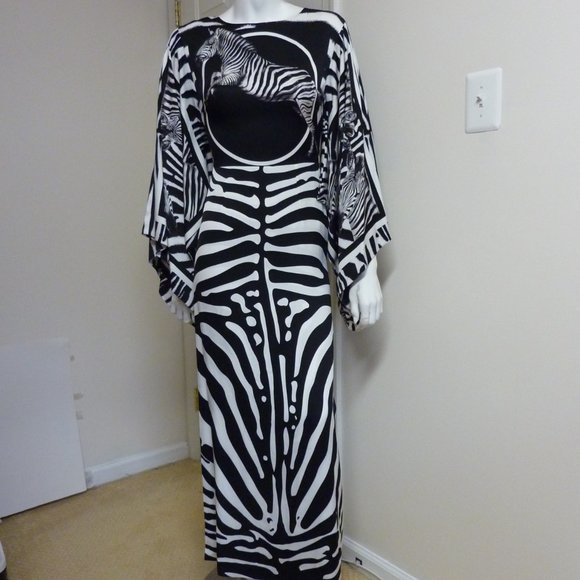 DOLCE & GABBANA Zebra-Print Charmeuse Midi Dress - Picture 6 of 12